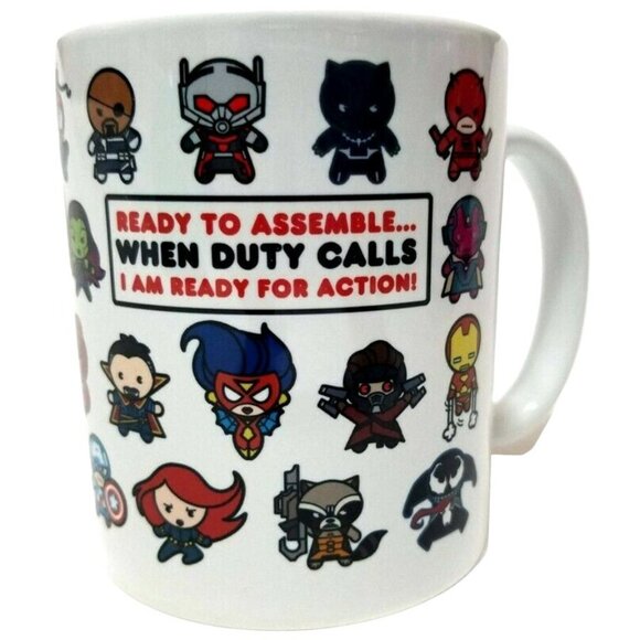1Pc Moonpig Marvel Avengers Assemble 12oz  Chibi Orca Coatings Ceramic Mug - Picture 7 of 9